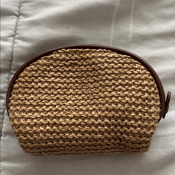 3 for $10 Brown woven Strada zippered change purse - Picture 2 of 3